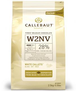 Callebaut Chocolade Callets Wit 2,5 Kg